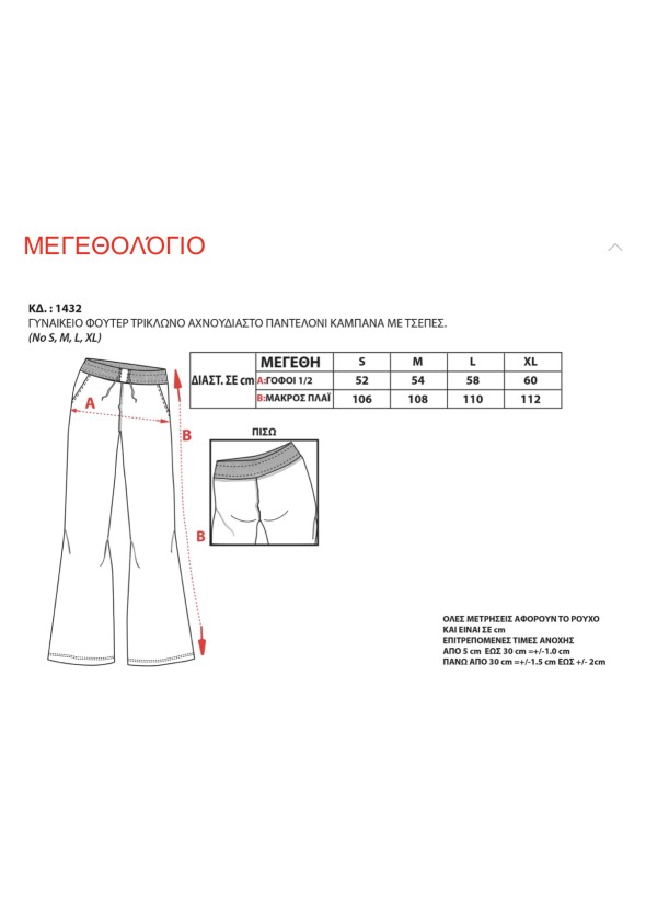 Παντελόνι σε ίσια γραμμή